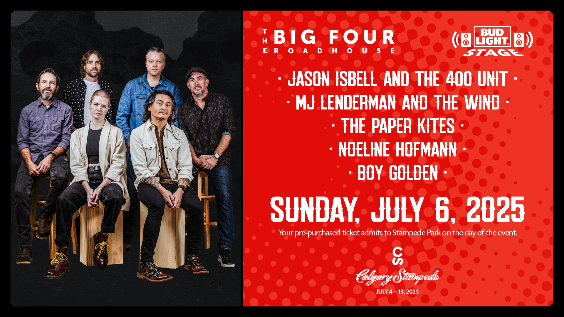 Win Tickets to The Big Four Roadhouse at Calgary Stampede!