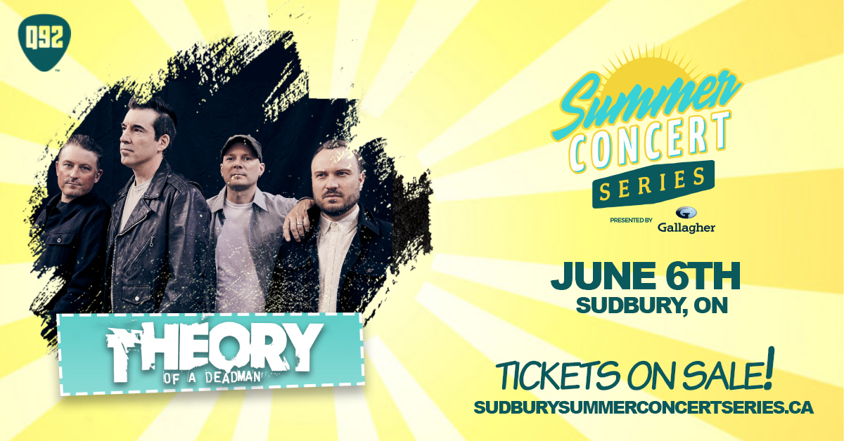 Win Tickets to See Theory of a Deadman in Sudbury