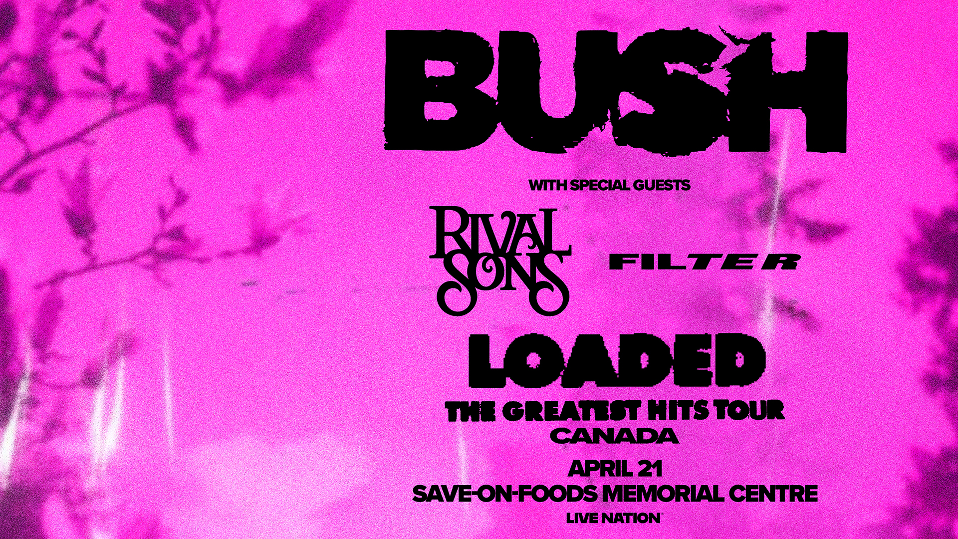 Win Tickets to See BUSH in Victoria