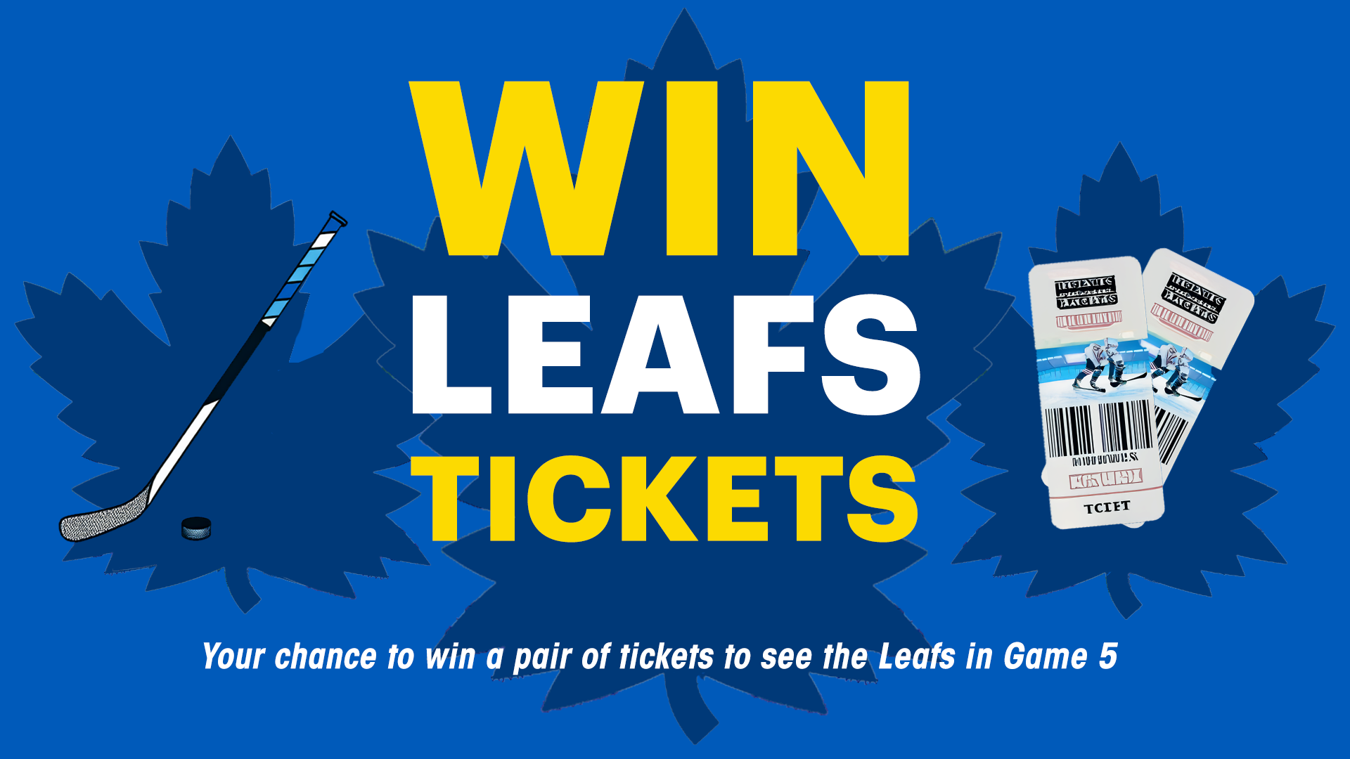 Win Leafs Tickets from 98.1 CHFI