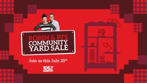 YOU'RE INVITED: Robin & PJ's Community Yard Sale!