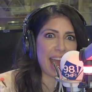 What did this listener hear when her bluetooth connected?