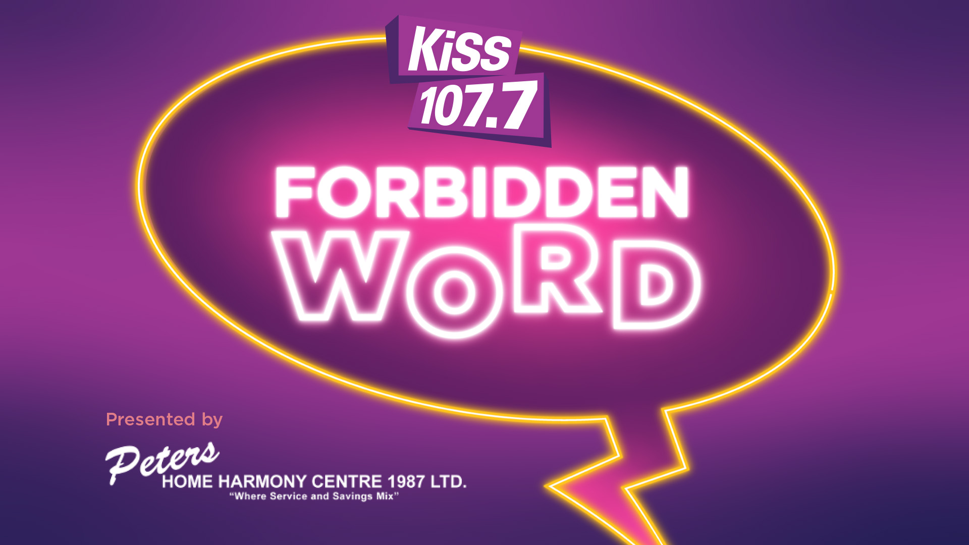 KiSS 107.7 $4,000 Forbidden Word
