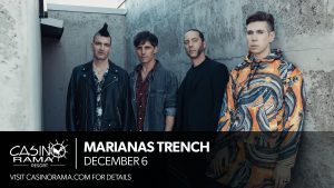 Win tickets to Marianas Trench at Casino Rama
