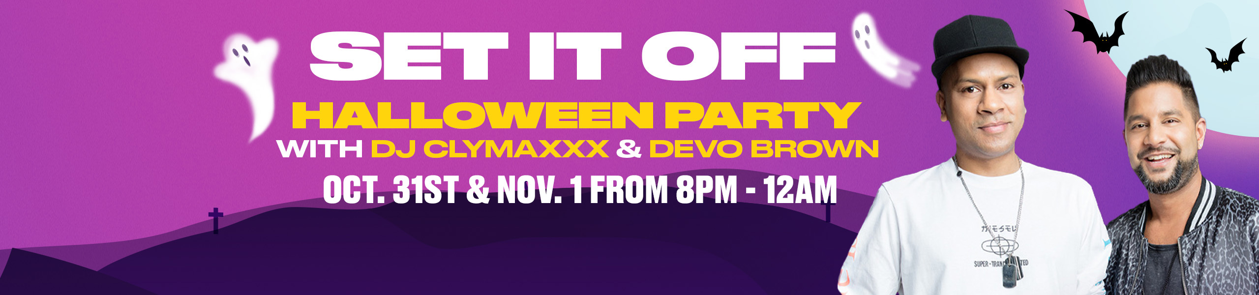 KiSS Set It Off Halloween Party Hero Banner