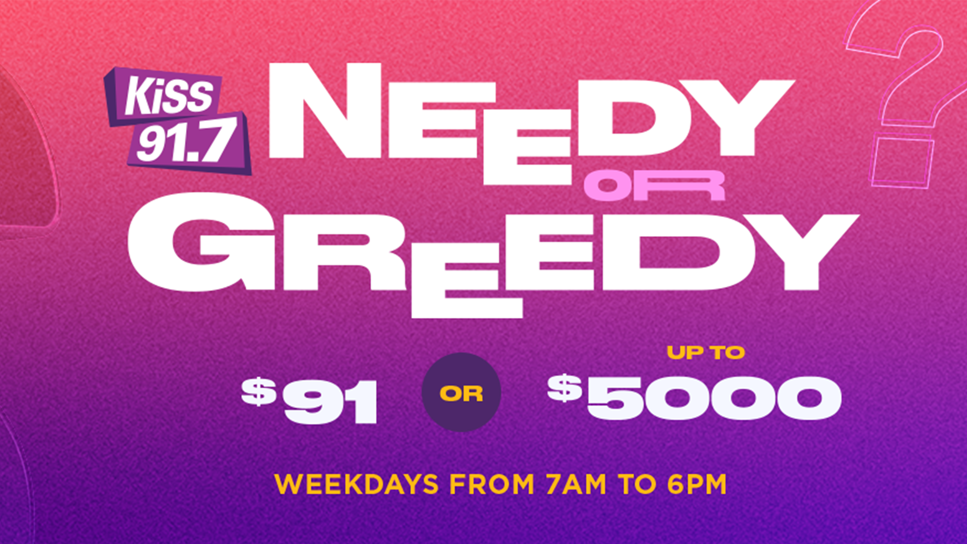 Win Thousands of Dollars with Needy or Greedy