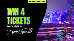 Win a visit to Alight at Night at Upper Canada Village