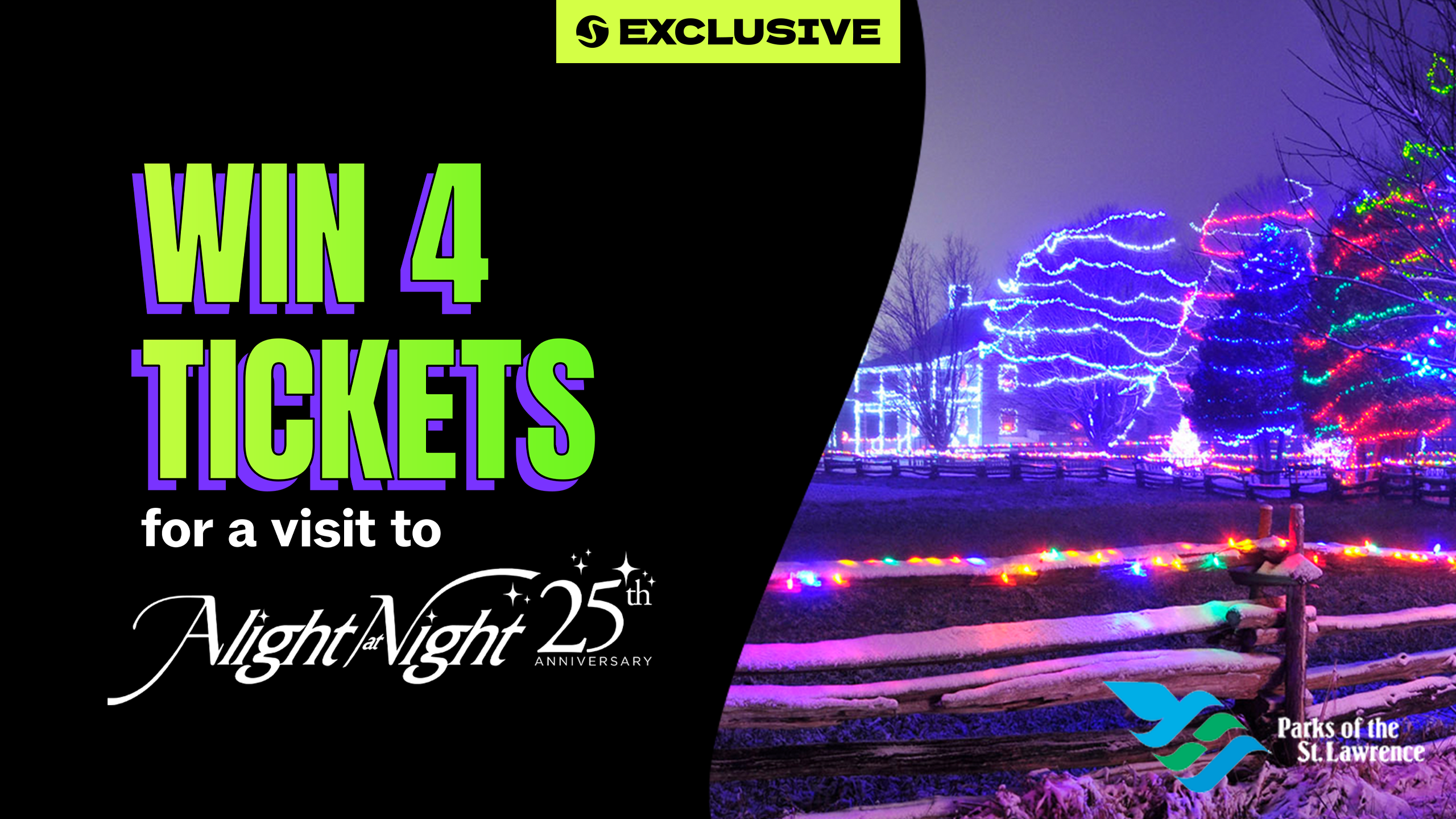 Win a visit to Alight at Night at Upper Canada Village