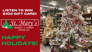 Listen to Roz & Mocha to win with St. Mary's Nursery & Garden Centre!