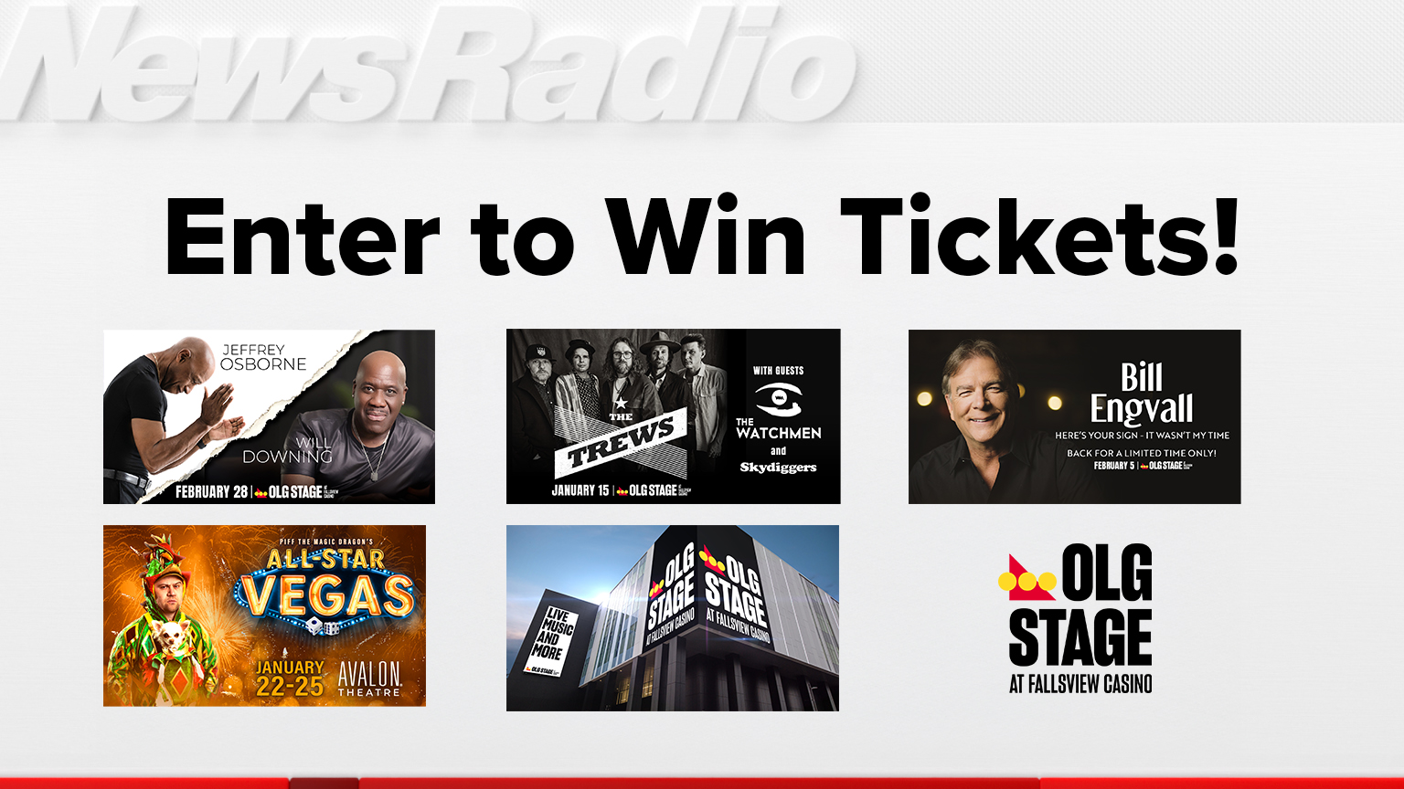 Enter to Win Tickets to OLG Stage at Fallsview Casino