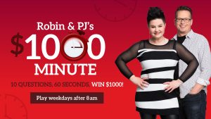 Robin & PJ's $1,000 Minute!