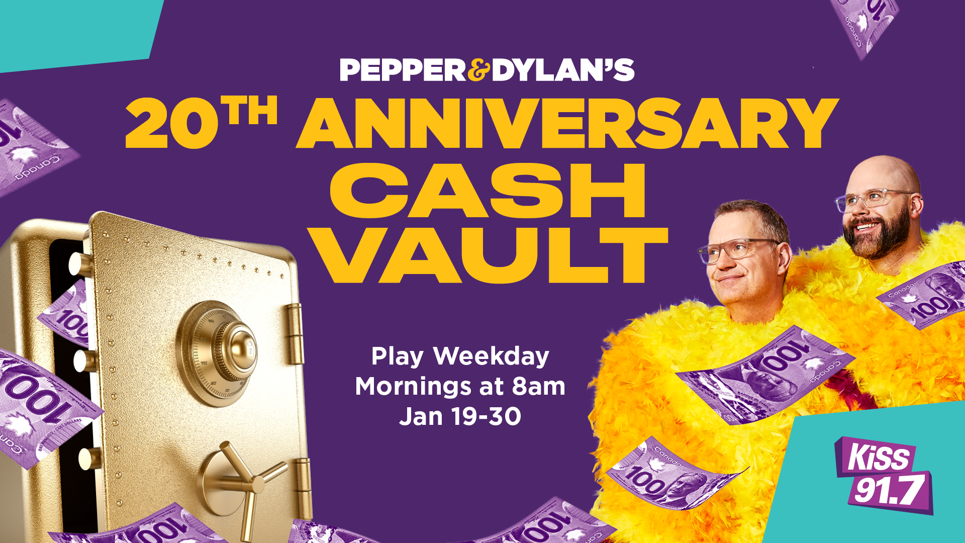 Pepper & Dylan’s 20th Anniversary Cash Vault