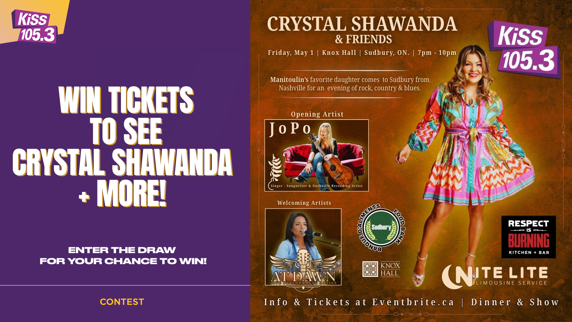 Win Tickets to Crystal Shawanda & More!