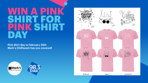 Win a Pink Shirt from Mark's Chilliwack for Pink Shirt Day