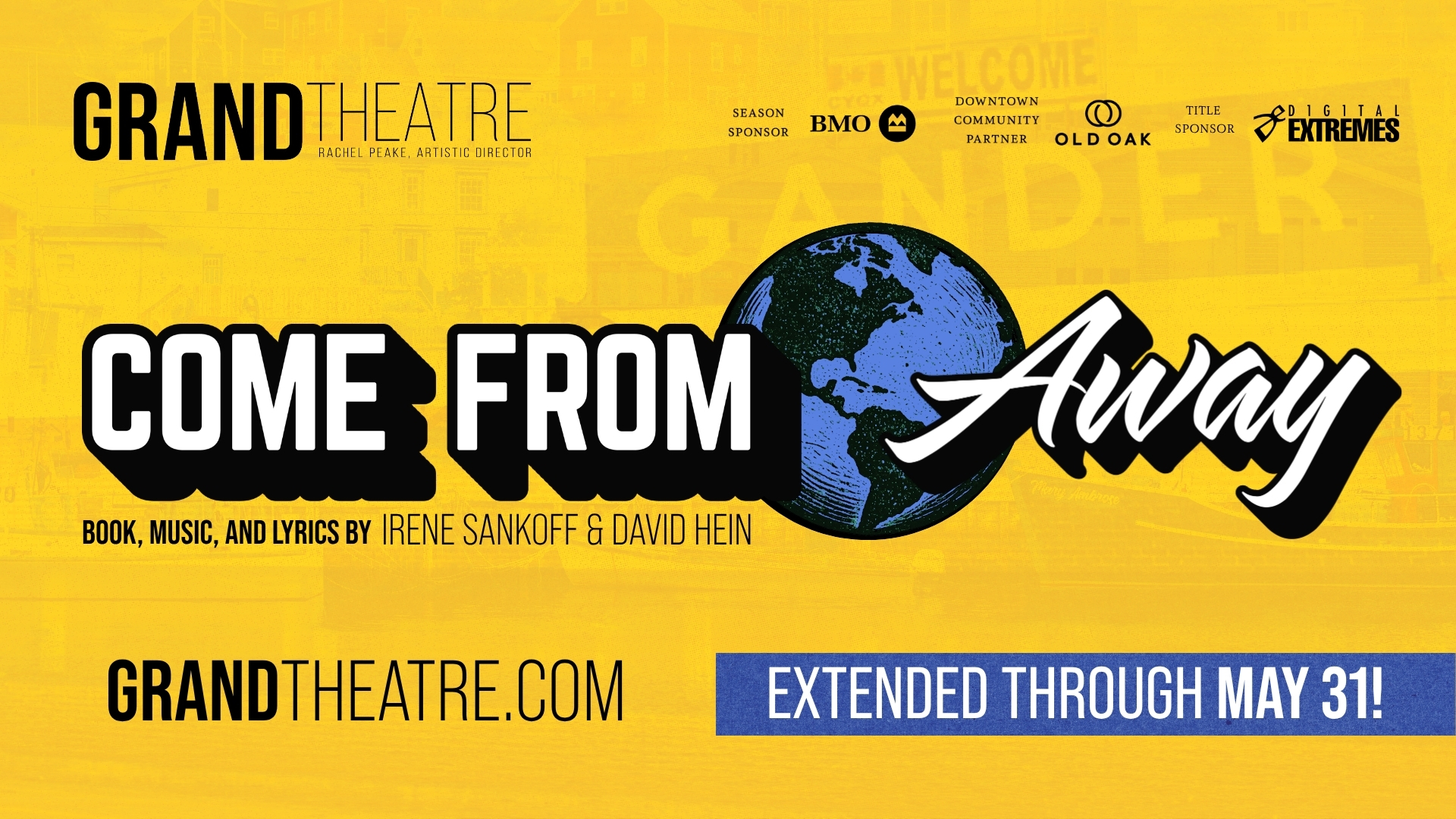 Listen to Win Tickets to Come From Away in London