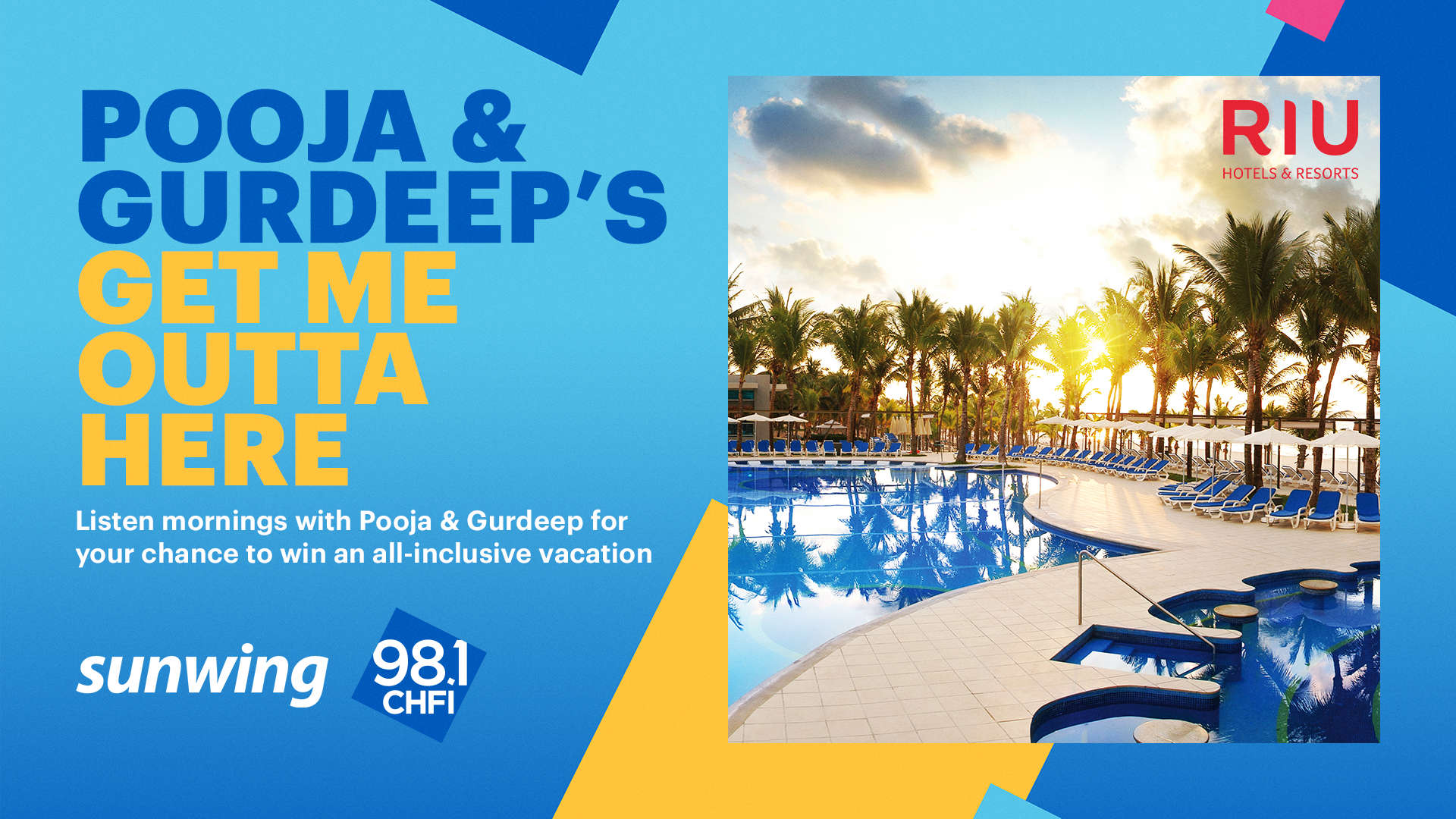 Pooja & Gurdeep's Get Me Outta Here with Sunwing