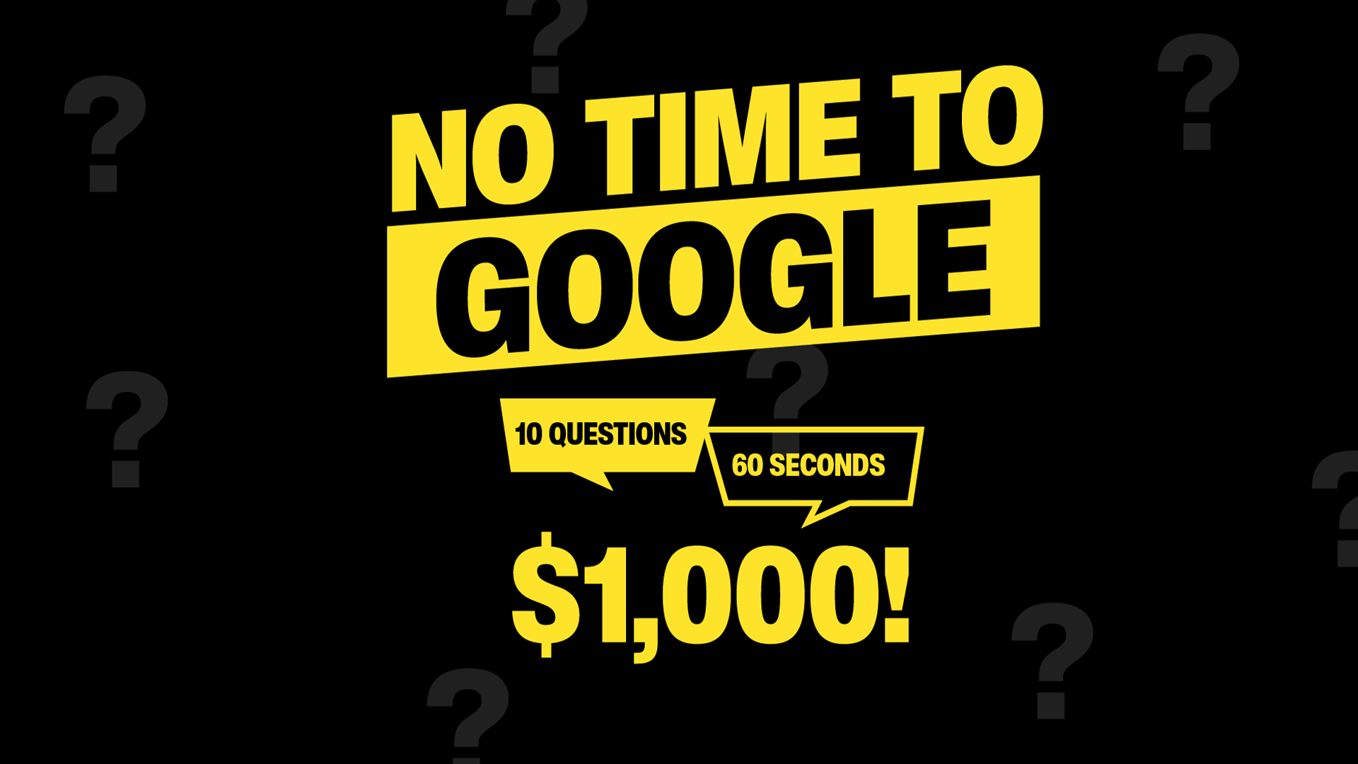 Time To Play No Time To Google