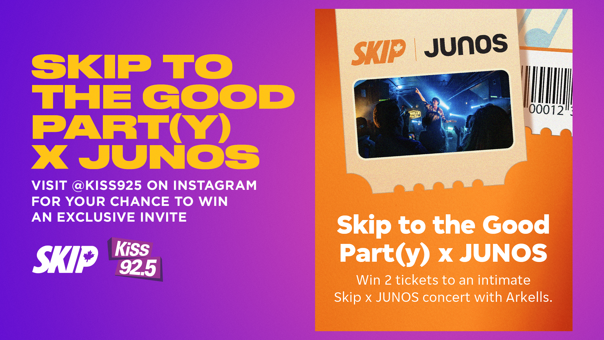 Win Your Way to Skip to the Good Part(y) x JUNOS