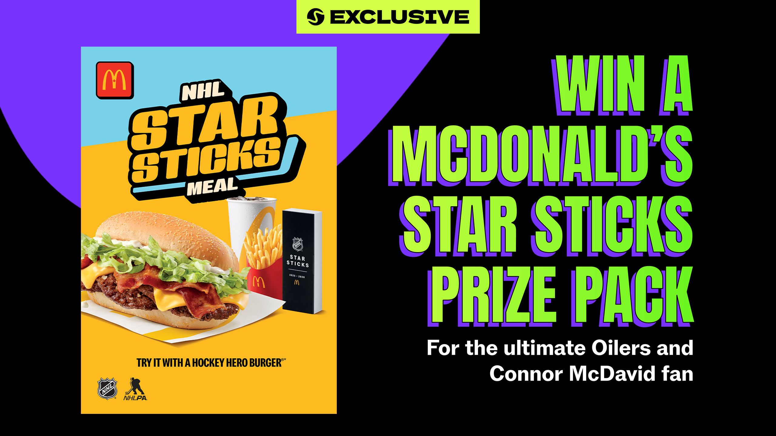 Win a McDonald's NHL Star Sticks Prize Pack