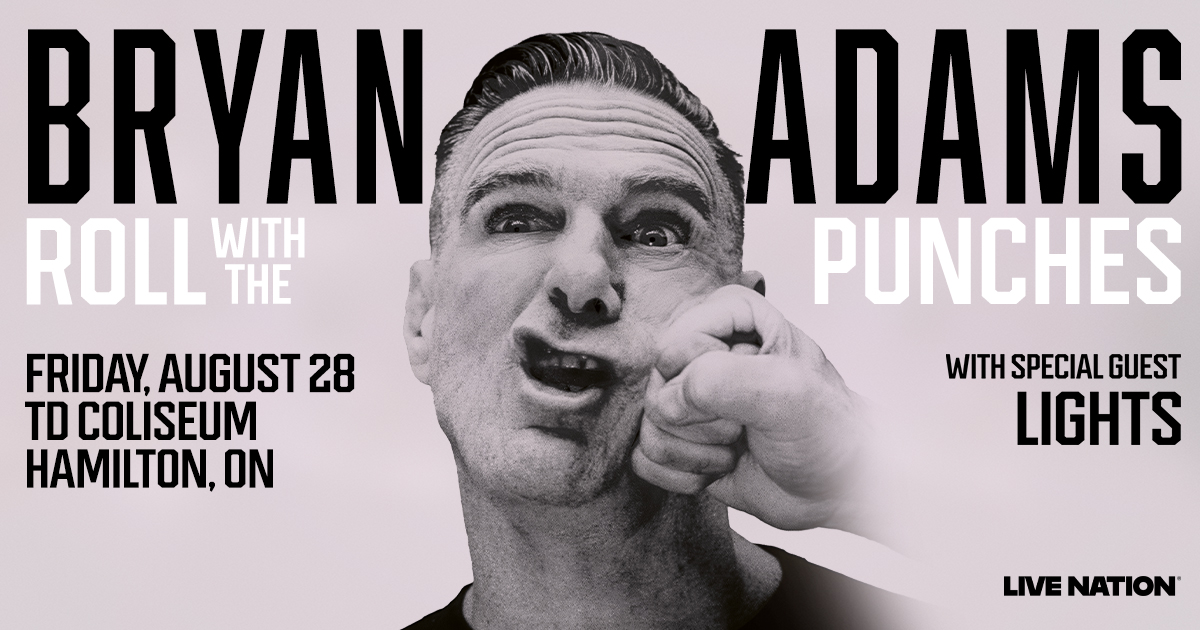 Win Tickets to See Bryan Adams in Hamilton