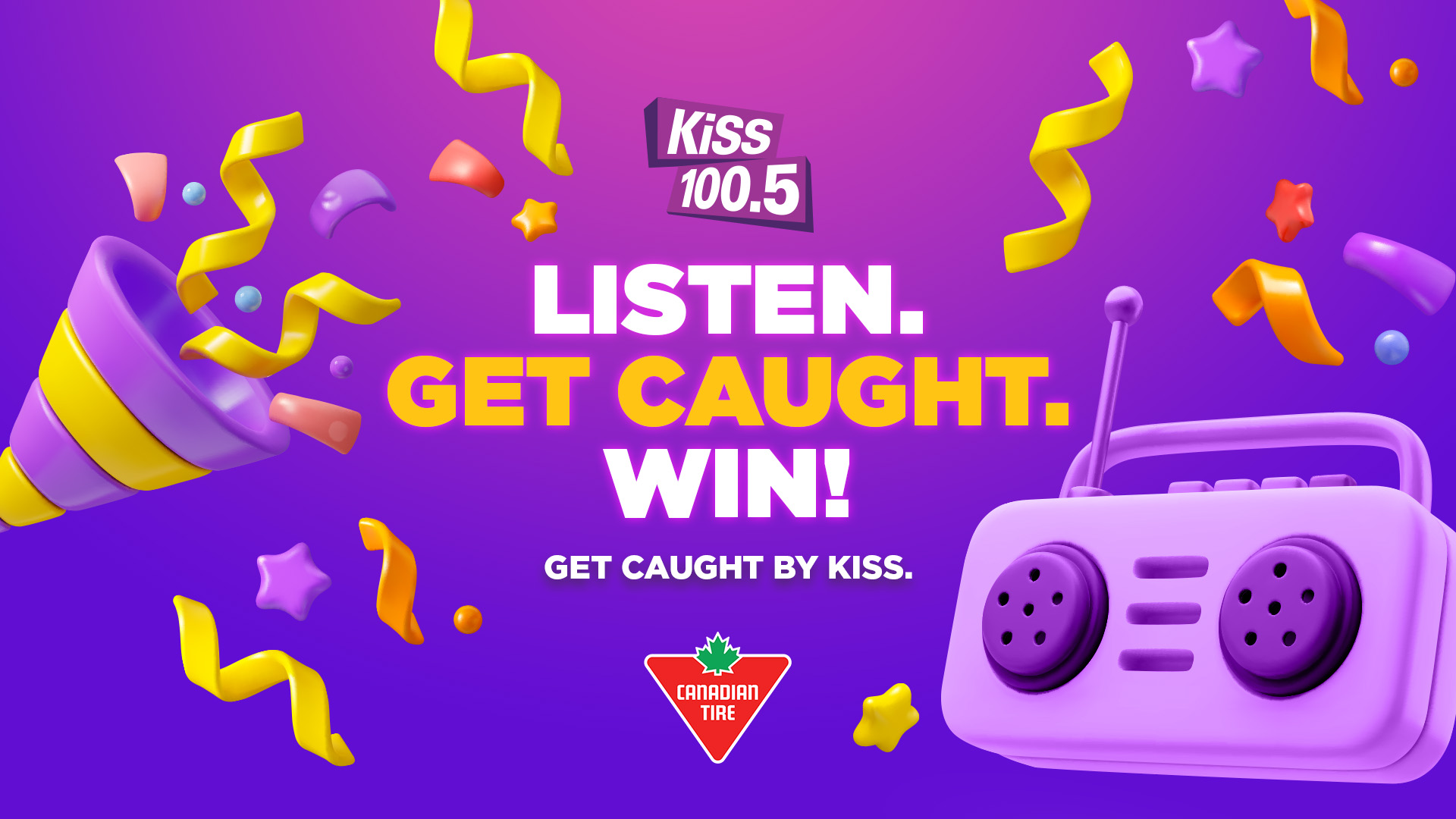 Get Caught Listening on KiSS 100.5