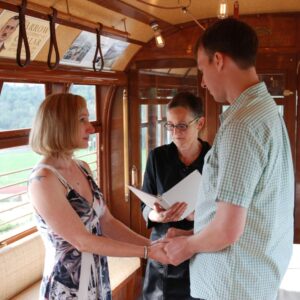 This Woman Got Married on Edmonton's High Level Bridge Streetcar 150 Feet in the Air!