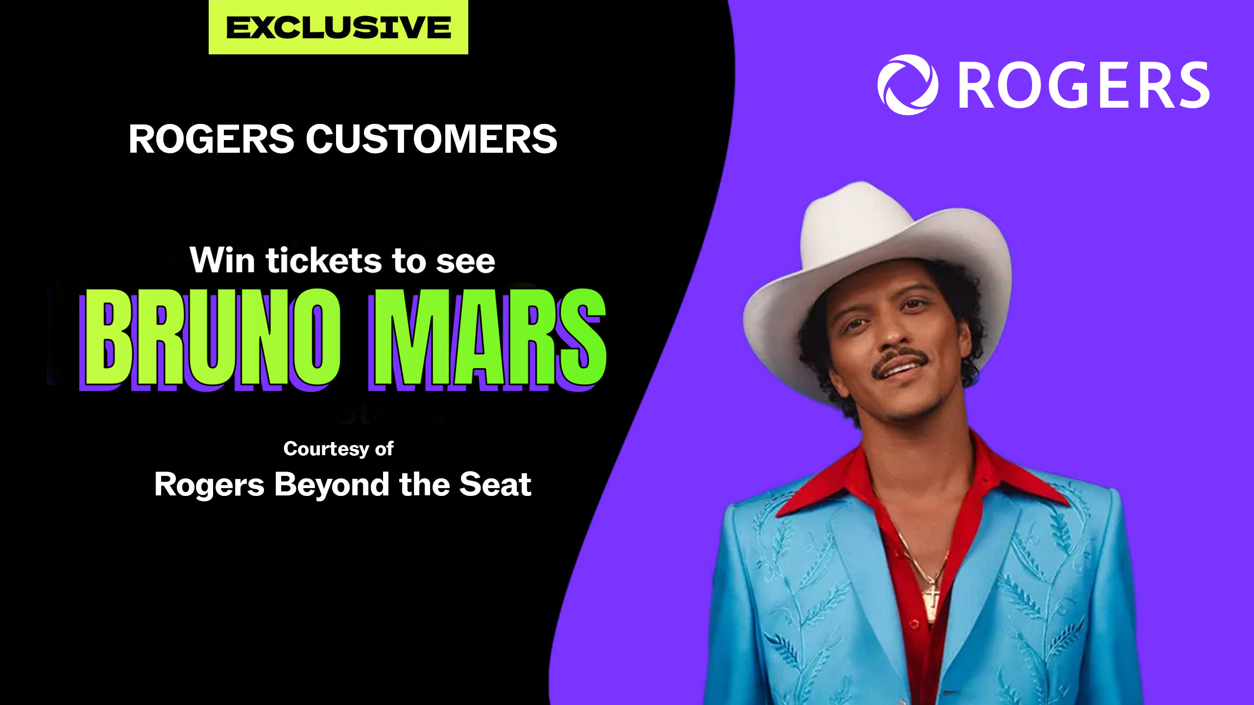 Win Tickets to Bruno Mars at Rogers Stadium Courtesy of Rogers
