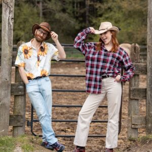 ChloMo Go Horseback Riding to Promote 'Dutton Ranch' on Paramount+