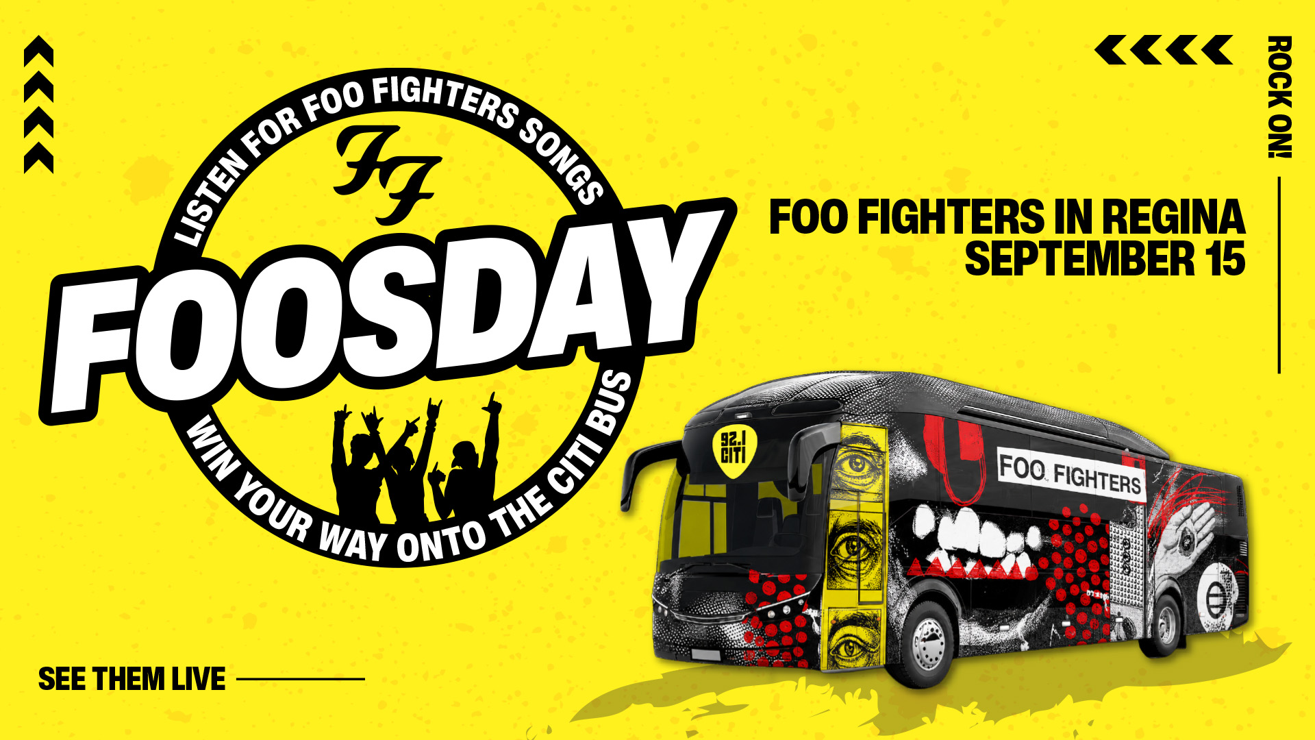 Win a trip to see Foo Fighters in Regina!