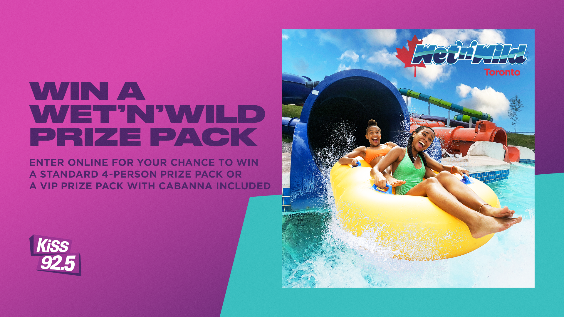 Win a VIP Prize Pack to Wet'n'Wild with KiSS 92.5