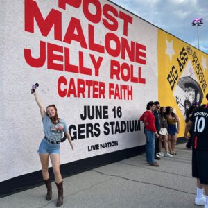 Chloe Attends Post Malone and Jelly Roll's  'The Big Ass Stadium Tour'!