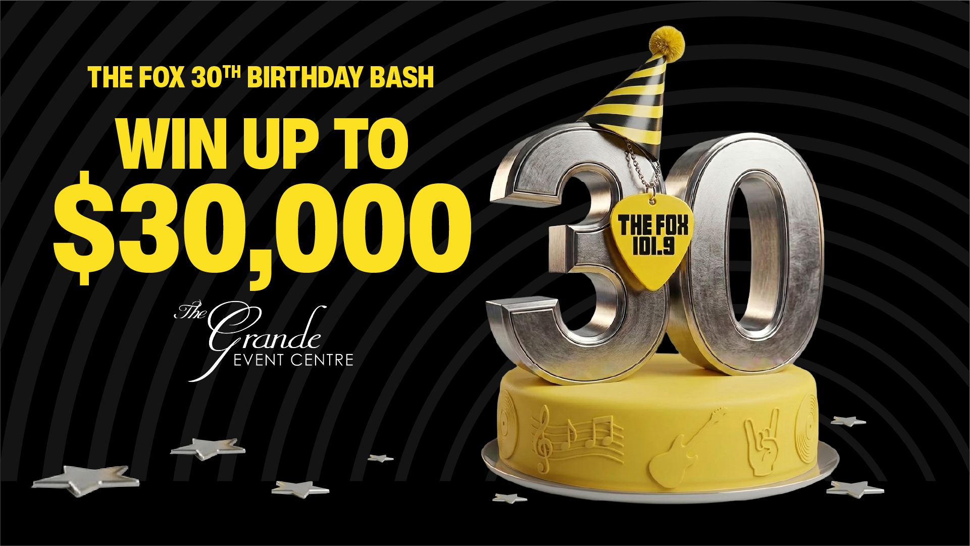 Win Up To $30,000 At The Fox 30th Birthday Bash!