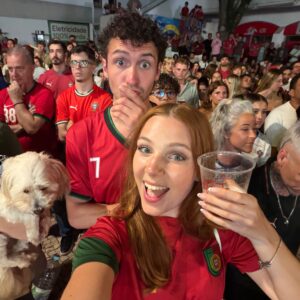 Chloe Watched a Portugal World Cup Game In Portugal!