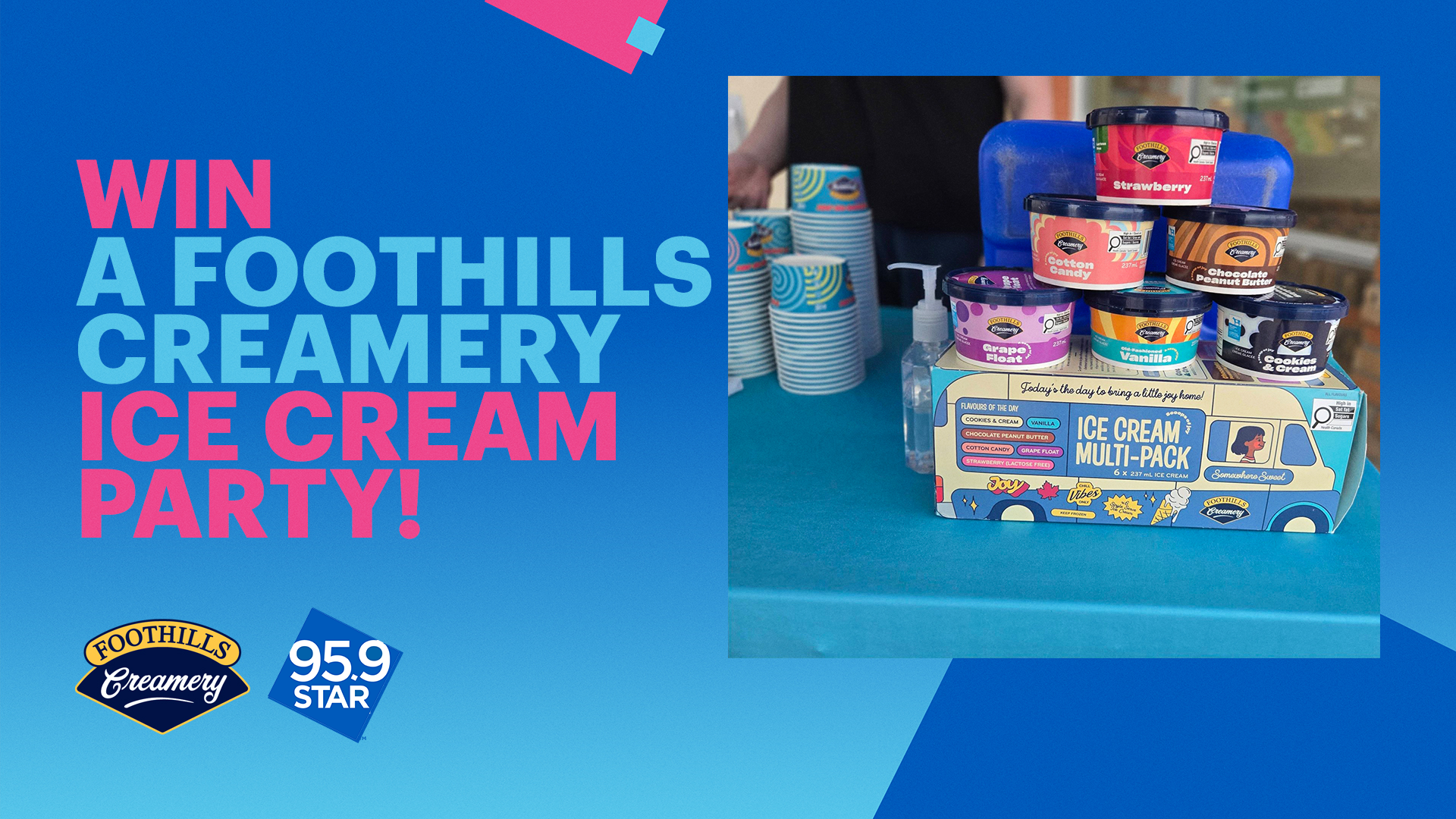 Win an Foothills Creamery Ice Cream Party for 25!