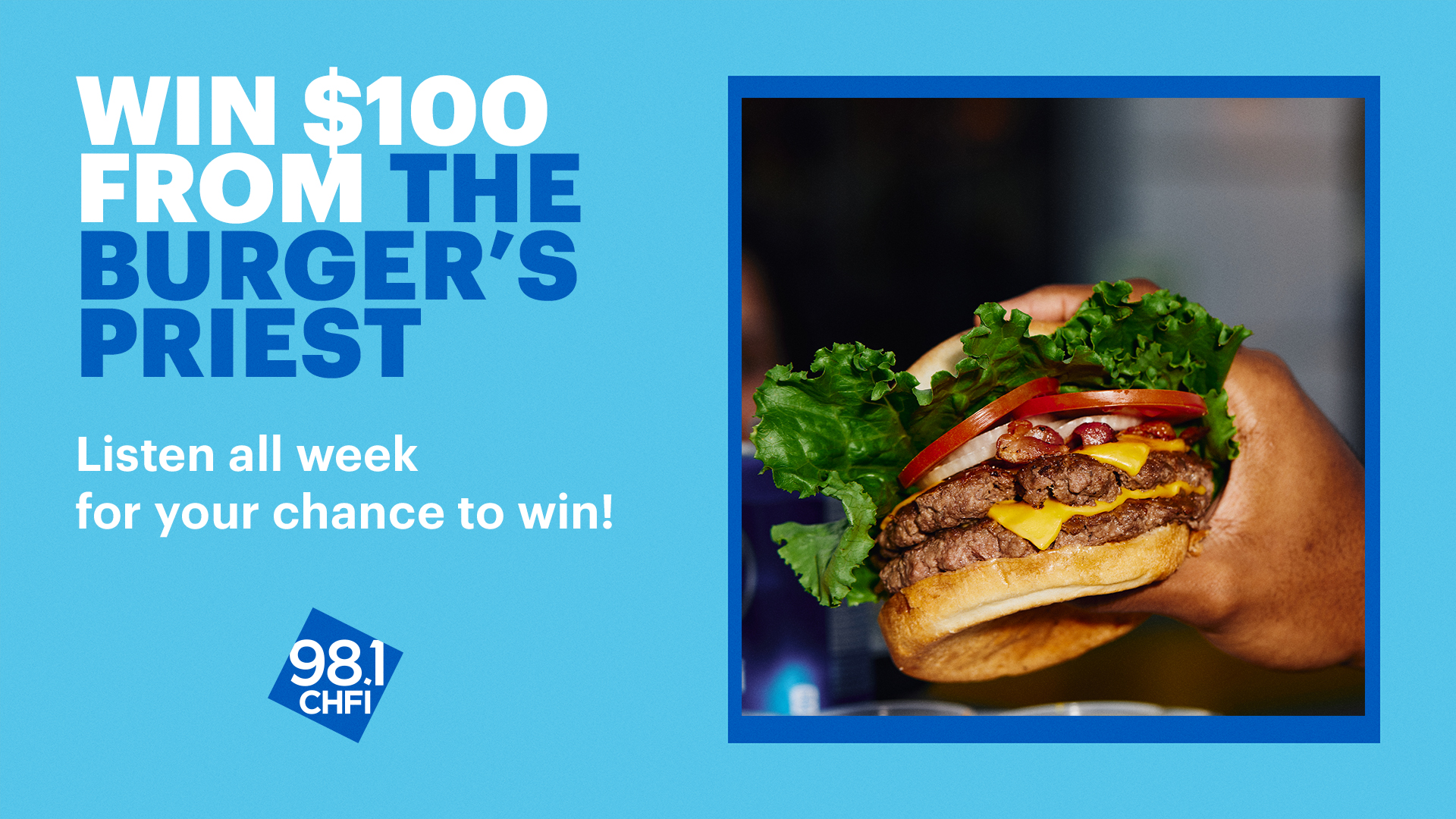 WIN a $100 Gift Card to The Burger’s Priest!