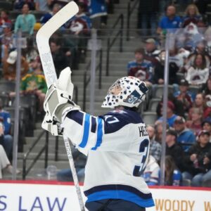 Devils' Ceiling With Hellebuyck in Net